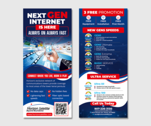 Flyer redesign to include new internet speed packages | Design de Flyer par ecorokerz