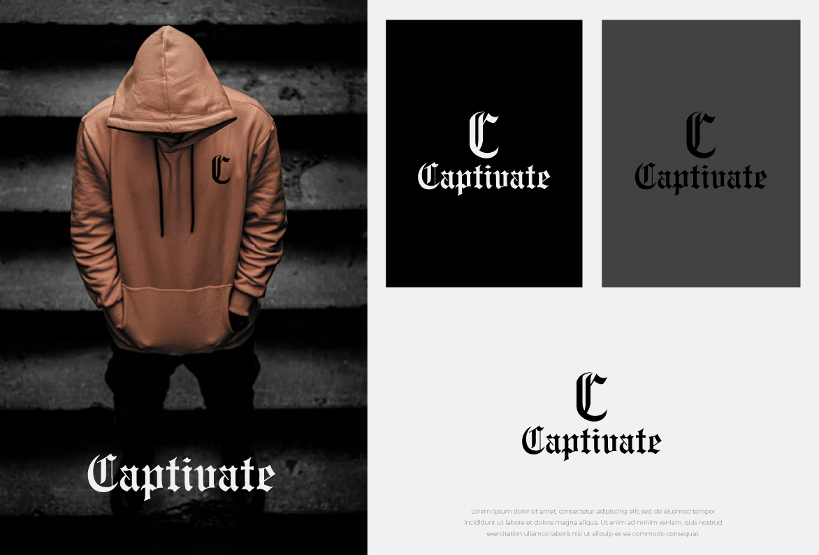 Logo Design by HWdesigns for Captivate Apparel  | Design #28246671