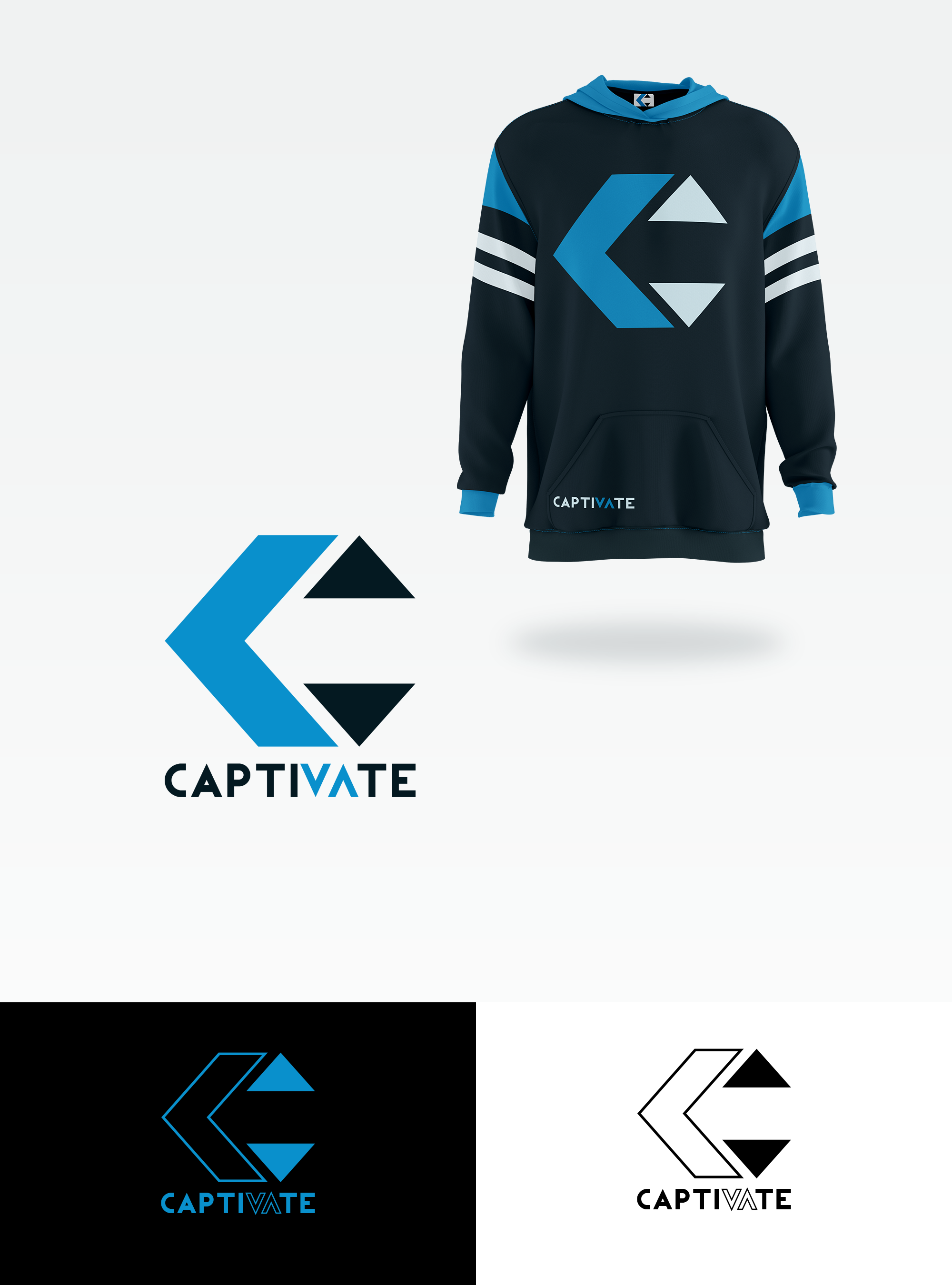 Logo Design by Ana Gocheva for Captivate Apparel  | Design #28238240