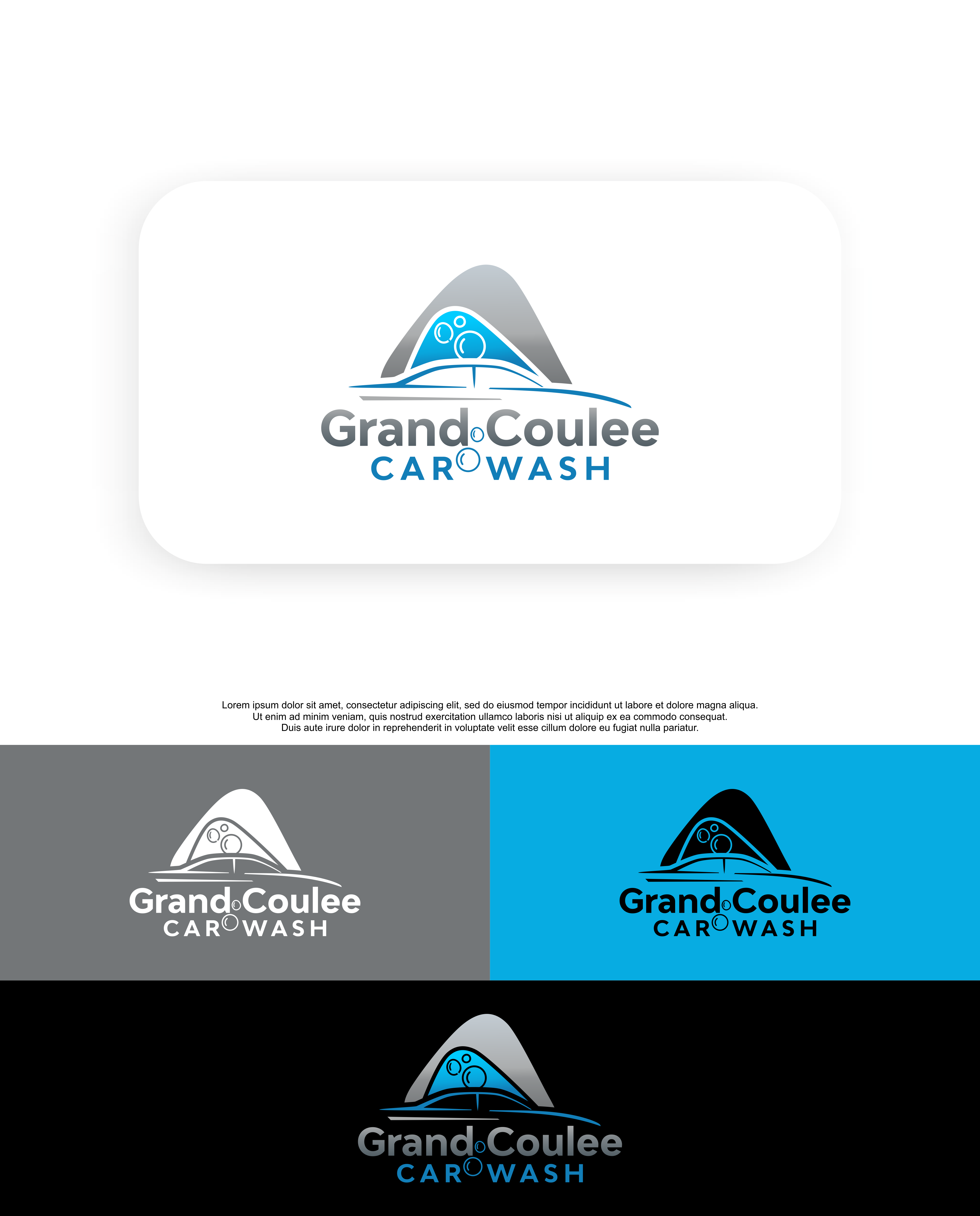 Logo Design for Grand Coulee Car Wash by QILLASOFTDesign Design
