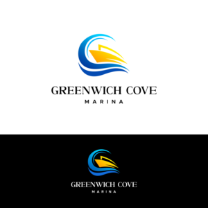 Greenwich Cove Marina | Logo Design by ZeneFashions