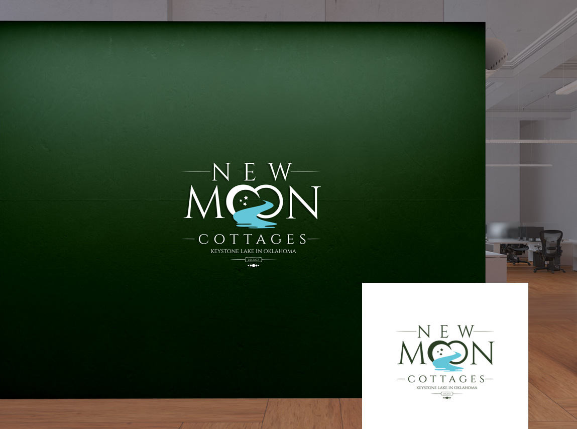Logo Design by nikkiblue for New Moon Cottages | Design #28275953