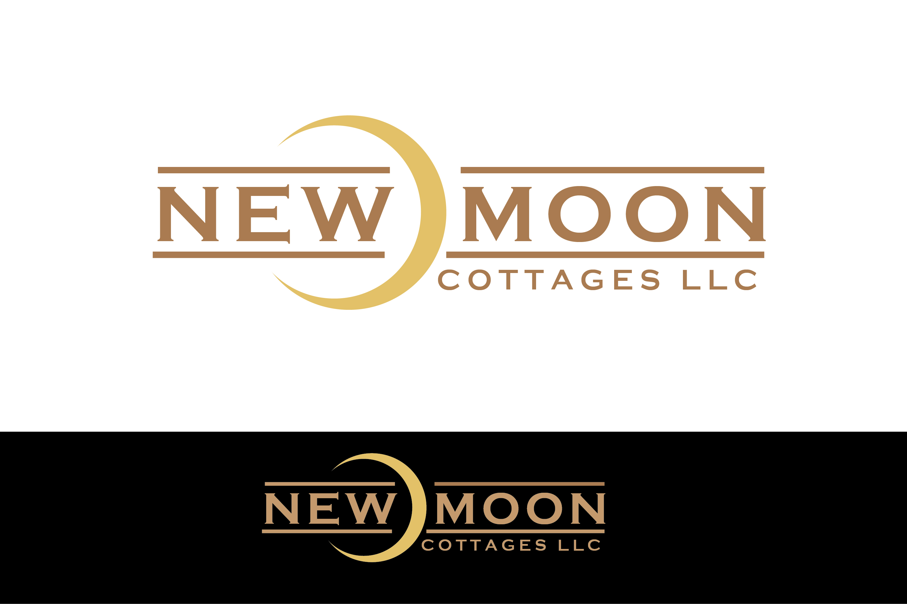 Logo Design by renderman for New Moon Cottages | Design #28238517