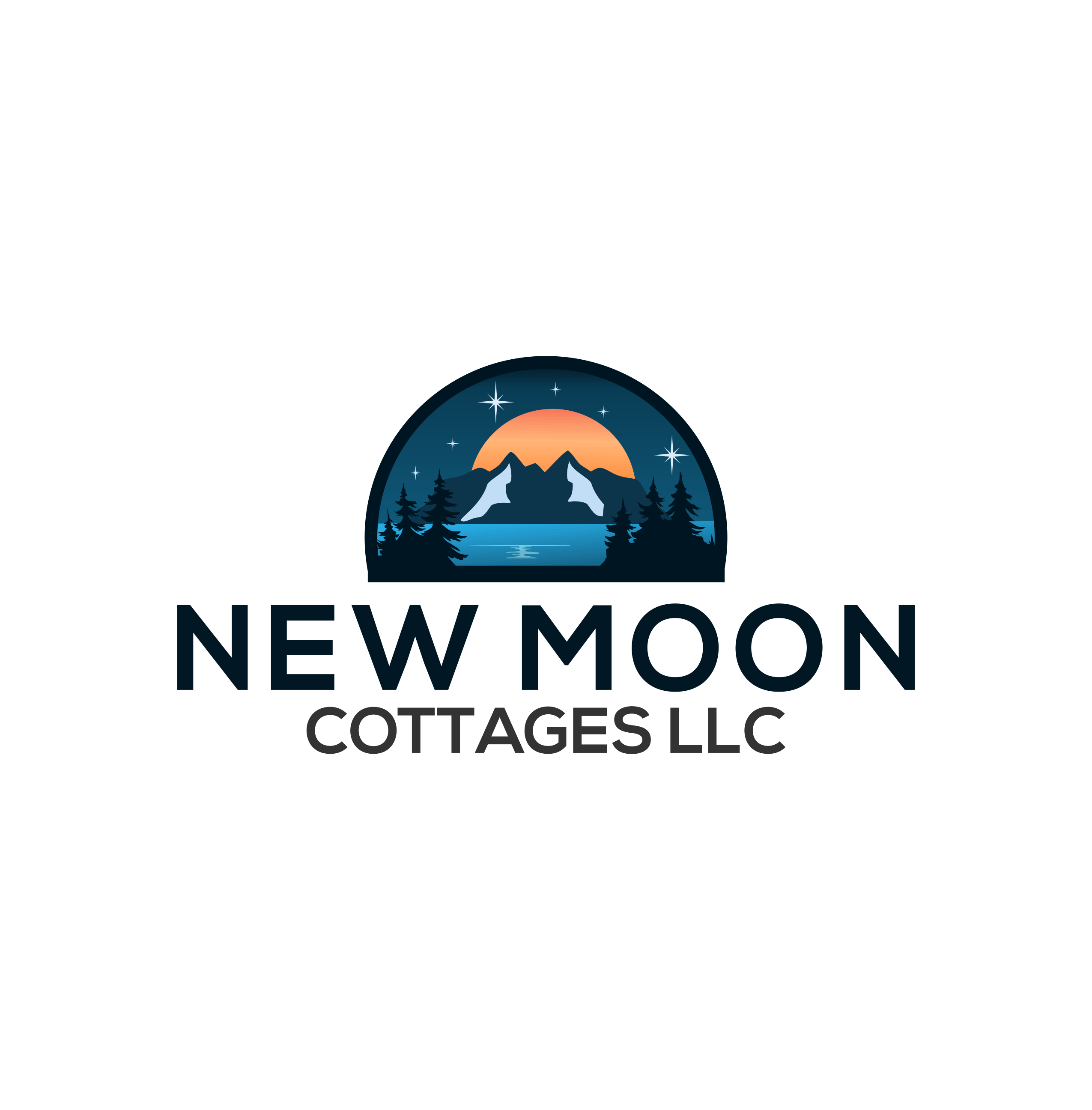 Logo Design by ERLANDO RONTE RDJ for New Moon Cottages | Design #28238359
