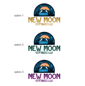Logo Design by ERLANDO RONTE RDJ for New Moon Cottages | Design: #28238806