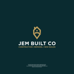JEM BUILT CO | Construction | Remodel | New Builds | Logo Design by DesignFirst