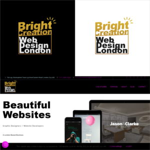 Logo Design by ThiagoB for Bright Creation Web design London | Design: #28243033
