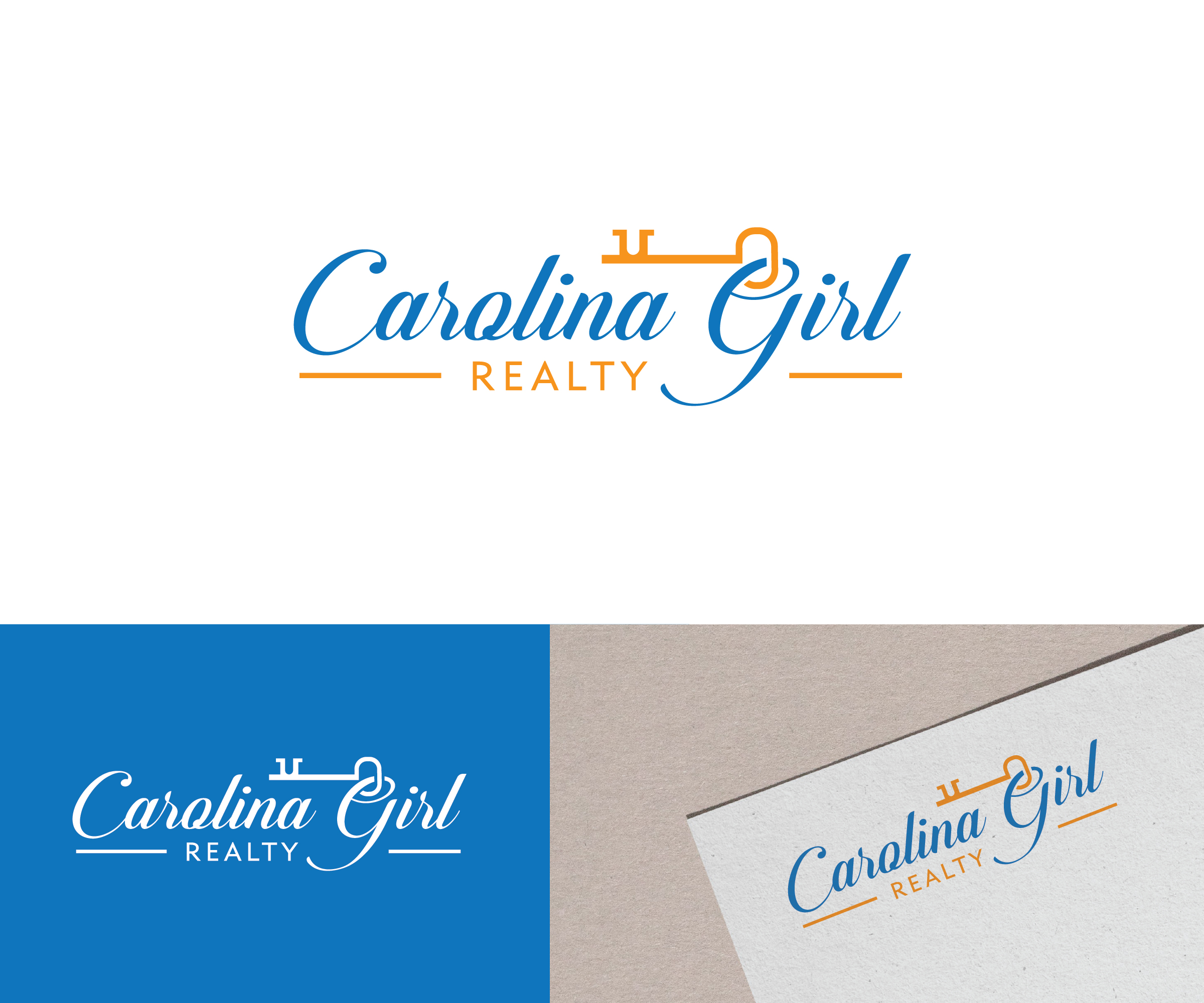 Logo Design by ecorokerz for Carolina Girl Realty | Design #28246395