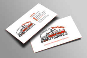 Business Card Design by Creations Box 2015 for New York Boom Trucks Inc | Design: #28251781