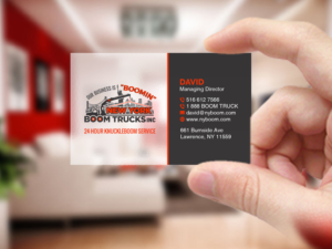 Business Card Design by Creations Box 2015 for New York Boom Trucks Inc | Design: #28253576