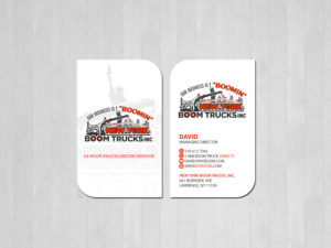 Business Card Design by Creations Box 2015 for New York Boom Trucks Inc | Design: #28253581