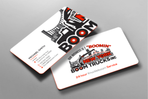 Business Card Design by chandrayaan.creative for New York Boom Trucks Inc | Design: #28247213