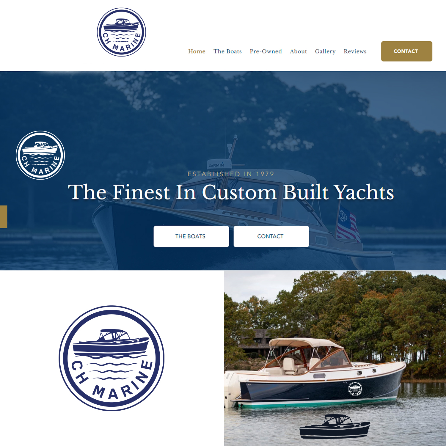 Logo Design by Maxo-Biz for Coecles Harbor Marina | Design #28253810