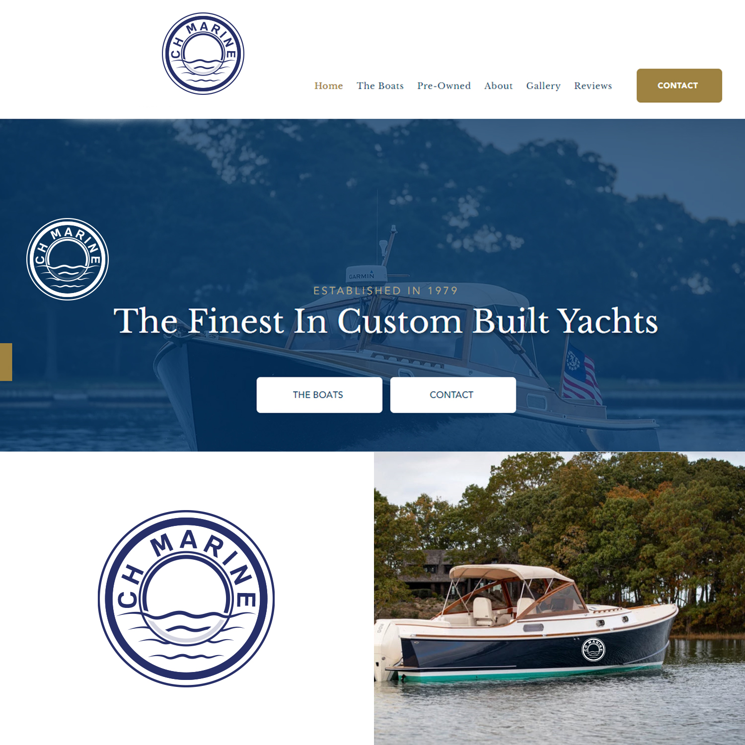 Logo Design by Maxo-Biz for Coecles Harbor Marina | Design #28258421