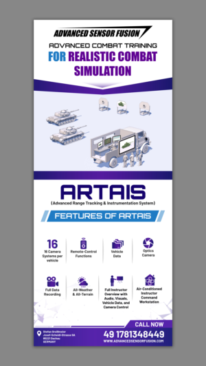 Defense contractor needs a roll-up for an exhibition | Diseño de Póster por SAI DESIGNS