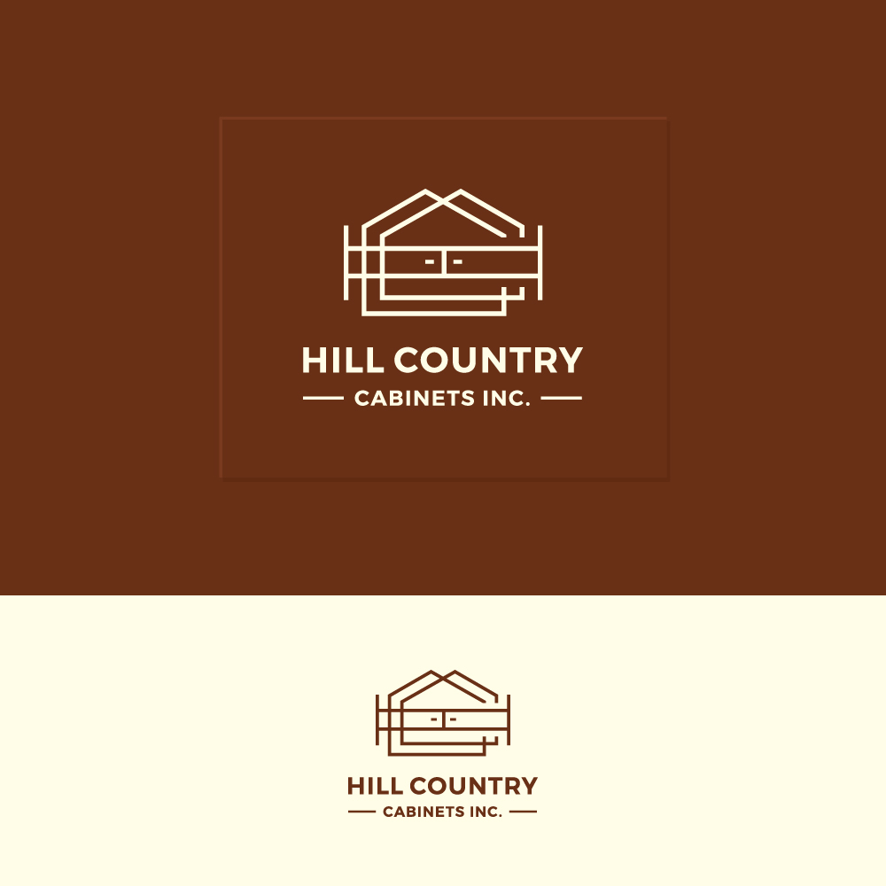 Logo Design by Sujit Banerjee for Hill Country Cabinets Inc | Design #28253836