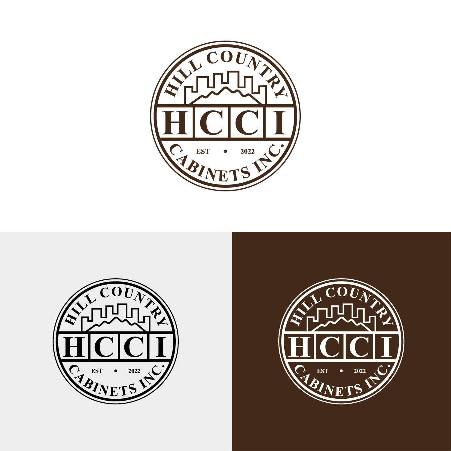 Logo Design by MG.graphics for Hill Country Cabinets Inc | Design #28261753