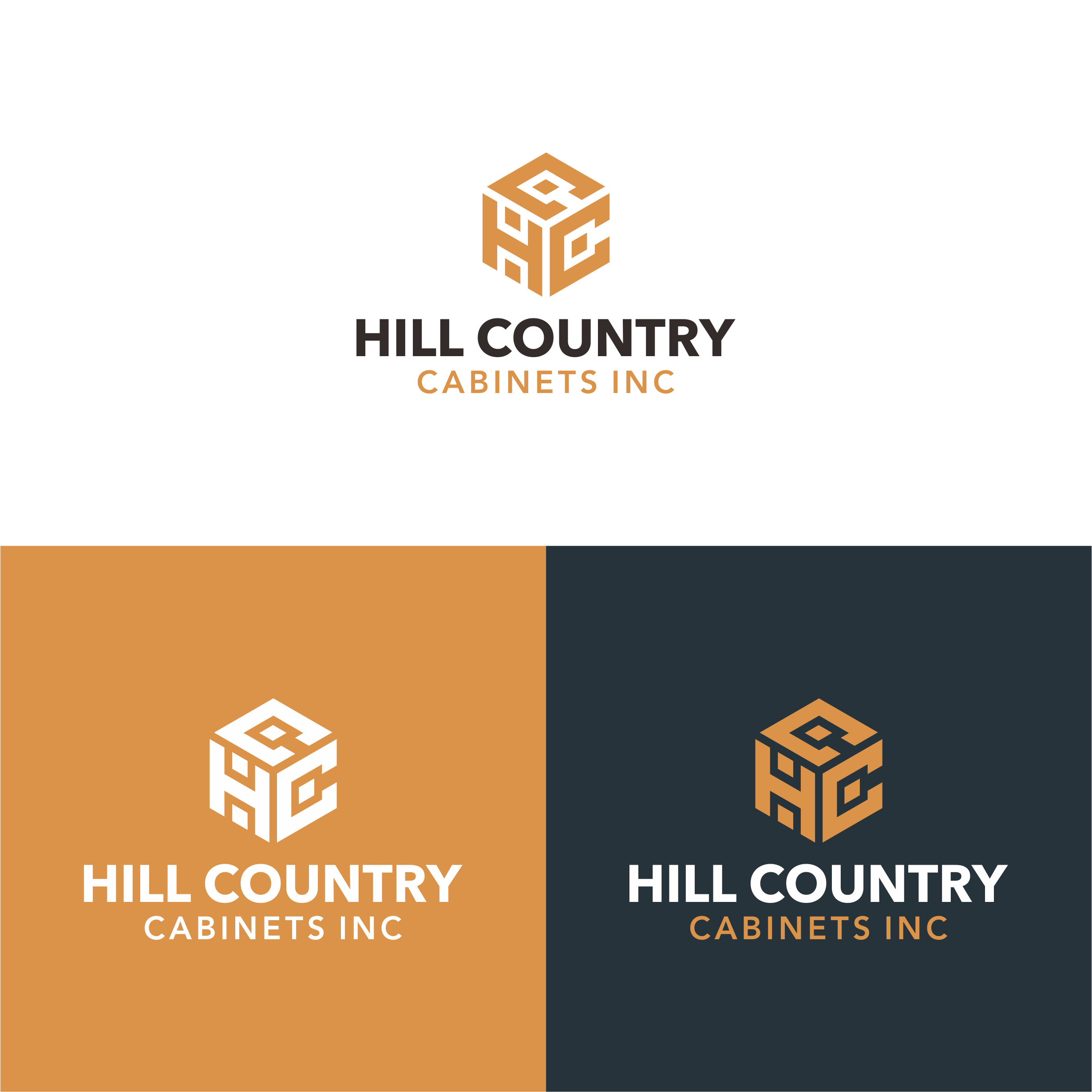 Logo Design by achil78 for Hill Country Cabinets Inc | Design #28262342
