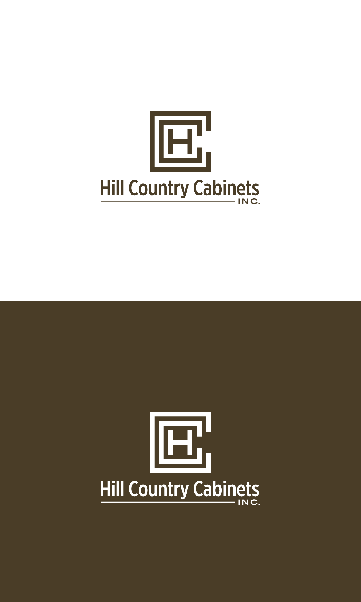 Logo Design by MX-Design for Hill Country Cabinets Inc | Design #28284549