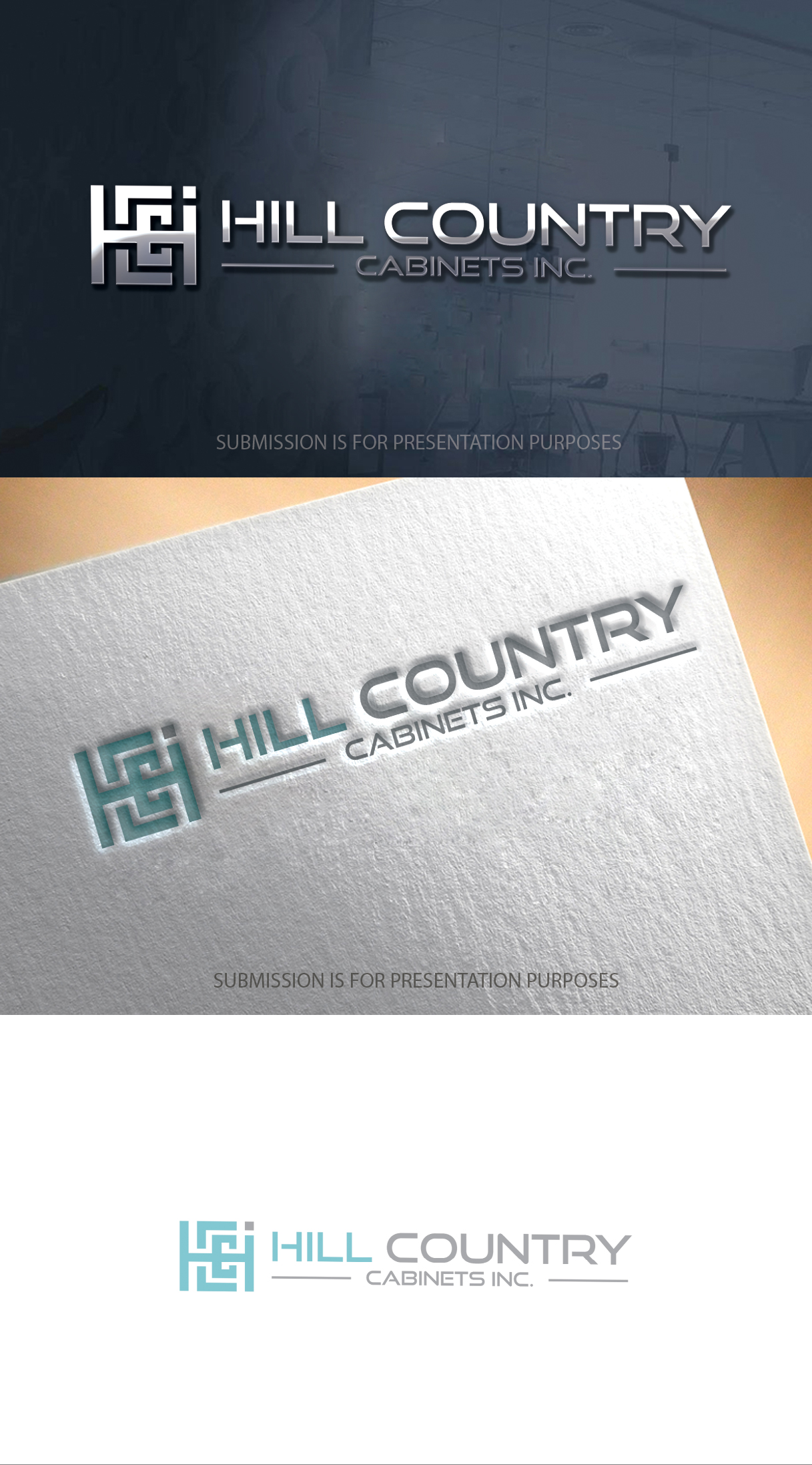 Logo Design by graphicevolution for Hill Country Cabinets Inc | Design #28253823
