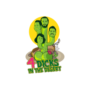4 dicks in the desert | Diseño de Logo por delegacydesign