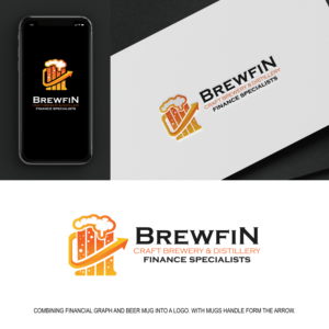Brewfin Craft Brewery & Distillery Finance Specialists | Logo Design by ICKE