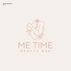 Me Time Beauty Bar | Logo Design by JBalloon Design