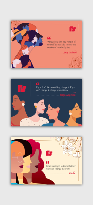 International Womens Day note card | Stationery Design by debdesign