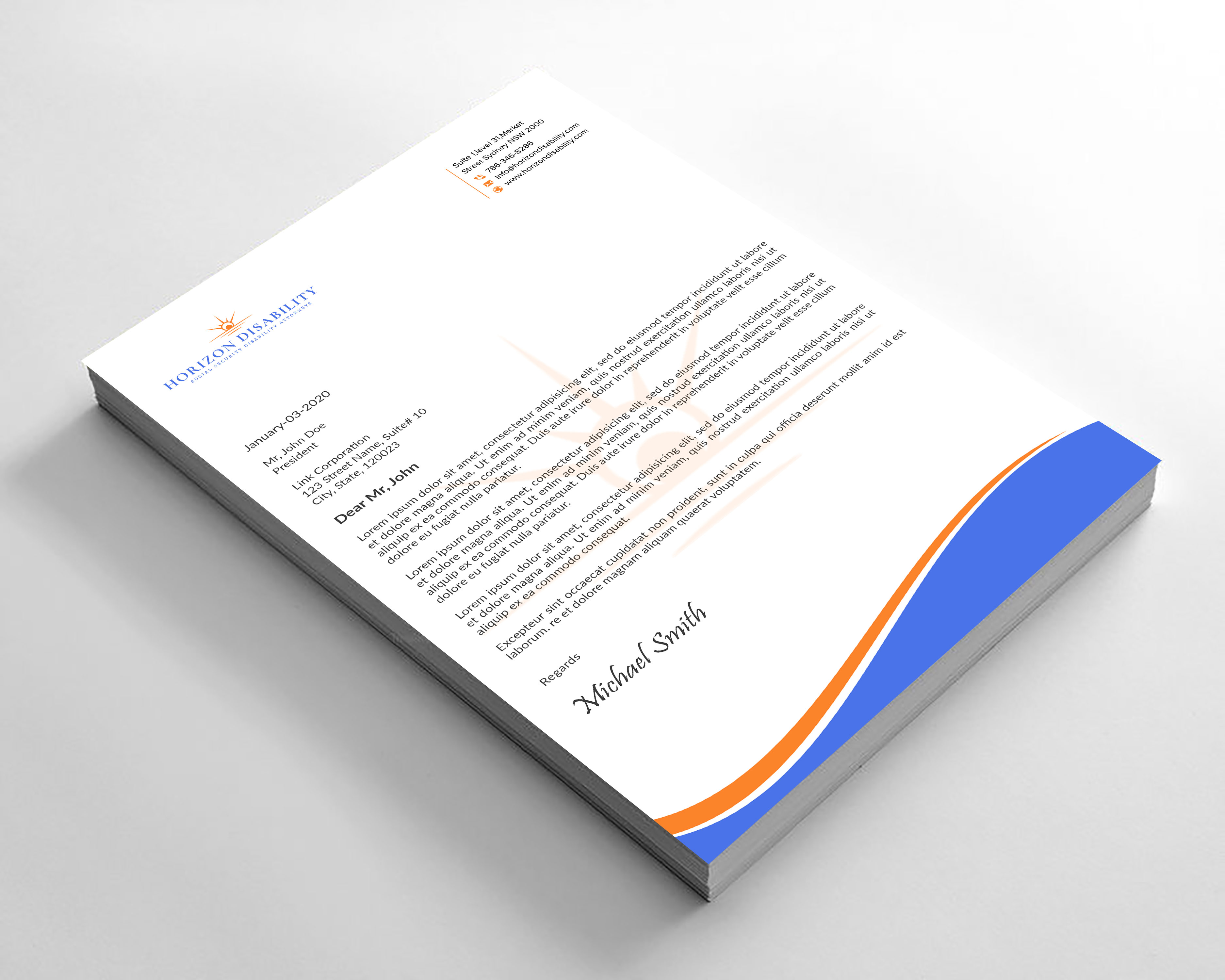 Letterhead Design by sadikul islam for this project | Design #28264144