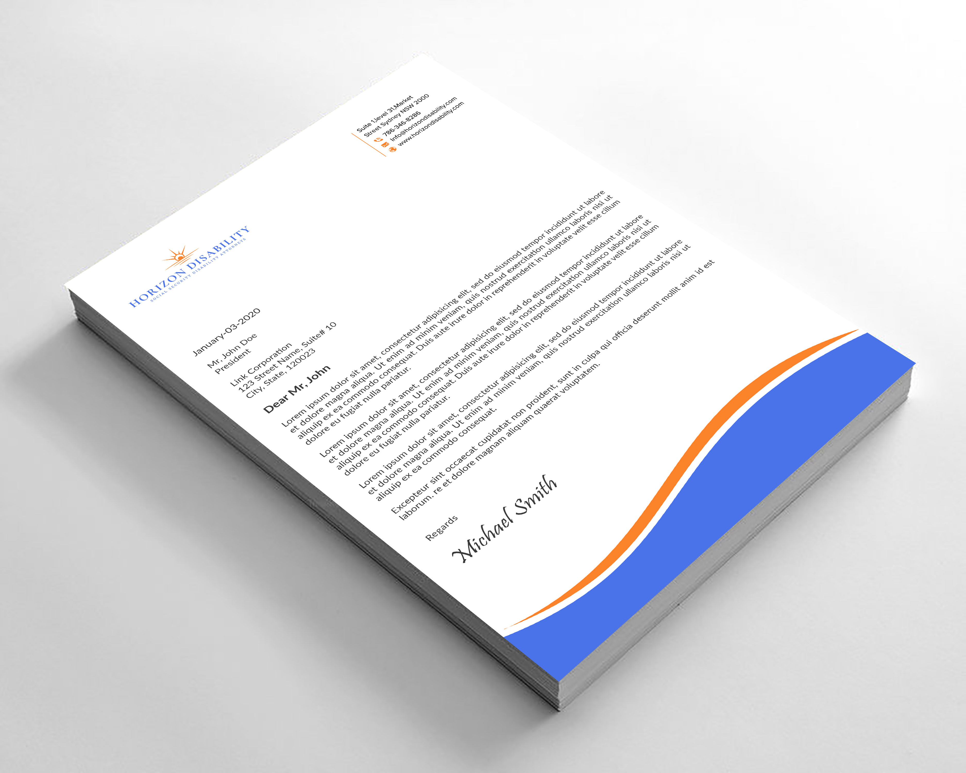 Letterhead Design by sadikul islam for this project | Design #28271645