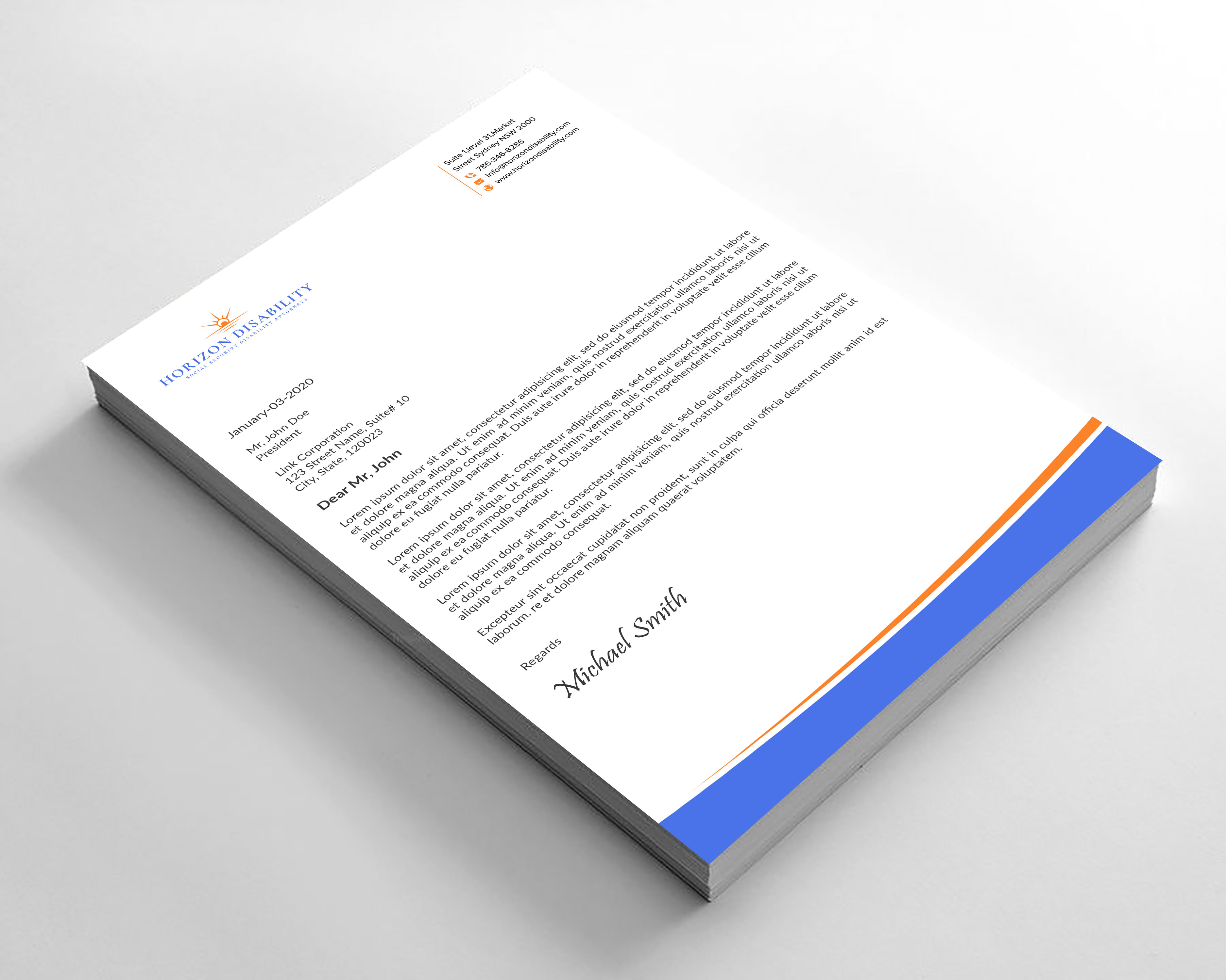 Letterhead Design by sadikul islam for this project | Design #28281040