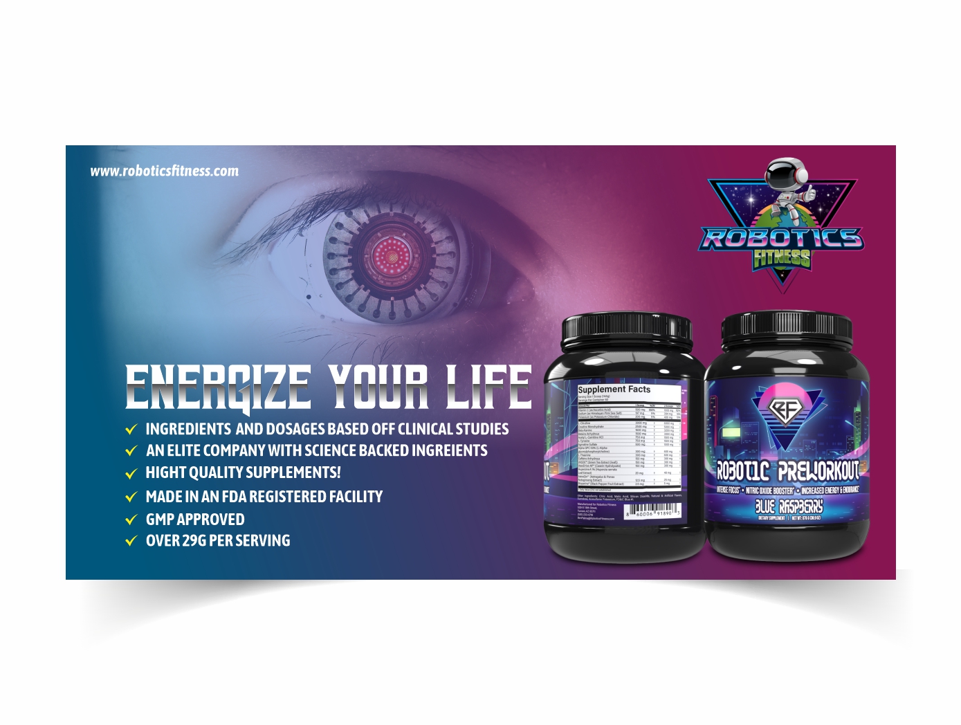Advertisement Design by SAMPA DUARI for Robotics Fitness | Design #28263899