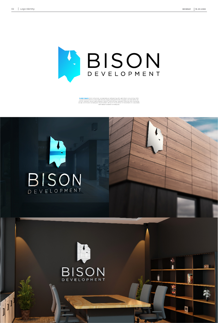 Logo Design by JEFF DIZNS for Bison Development Company | Design #28270209