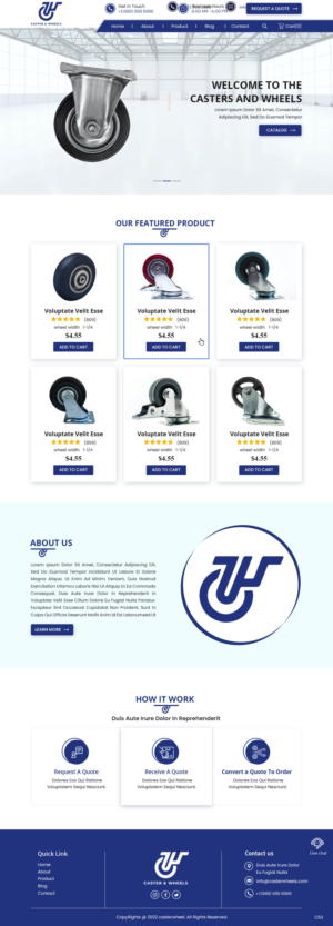 Casters & Wheels .com | Diseño Web por pb