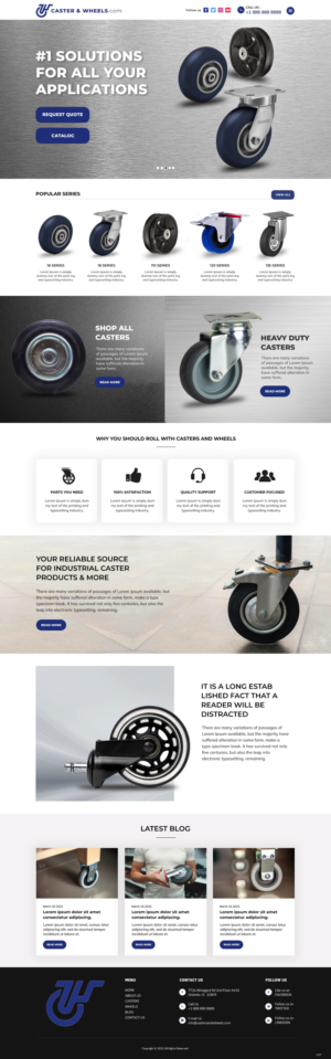 Casters & Wheels .com | Diseño Web por pb