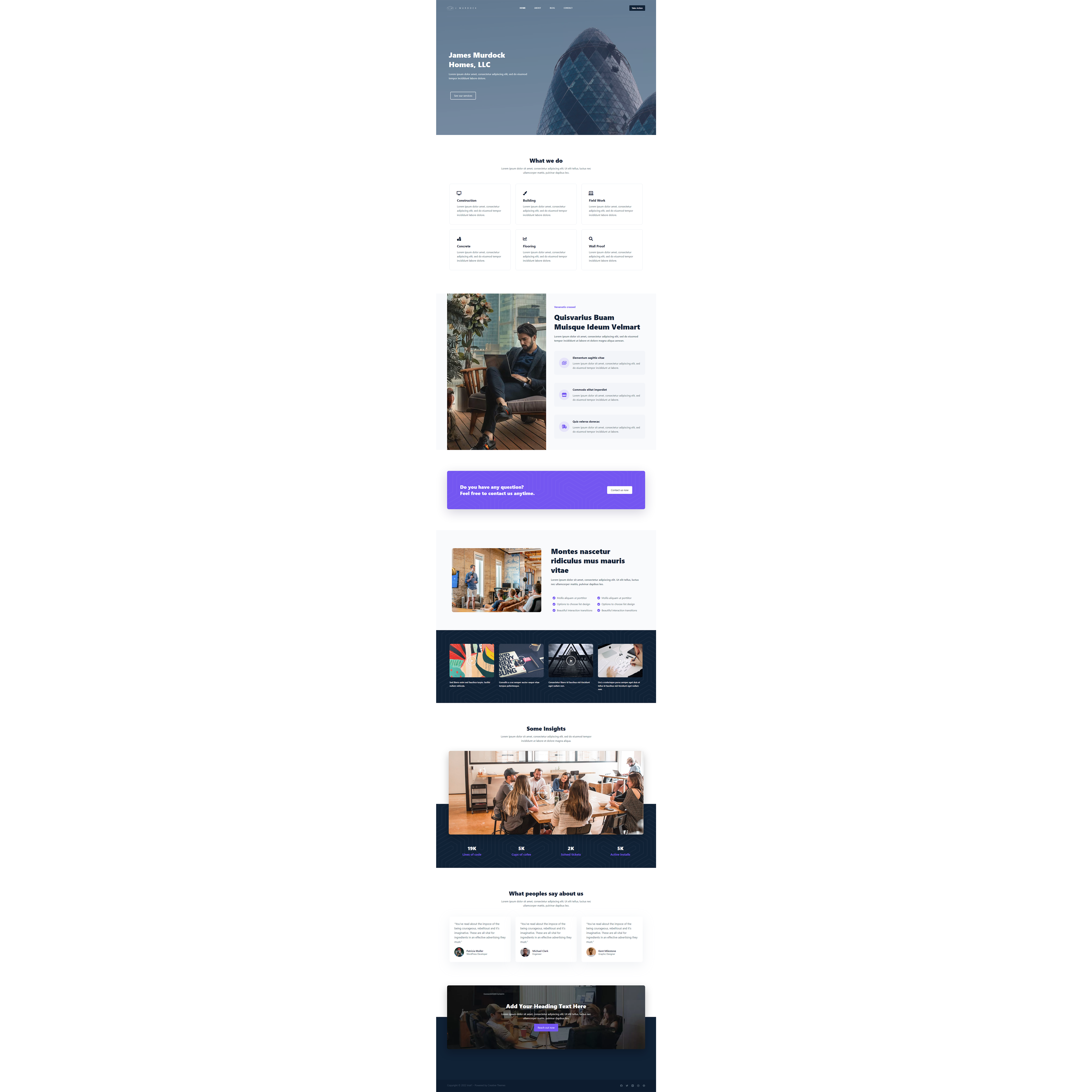 Diseño Web por vyasarajs para J Murdock Homes | Diseño #28273475