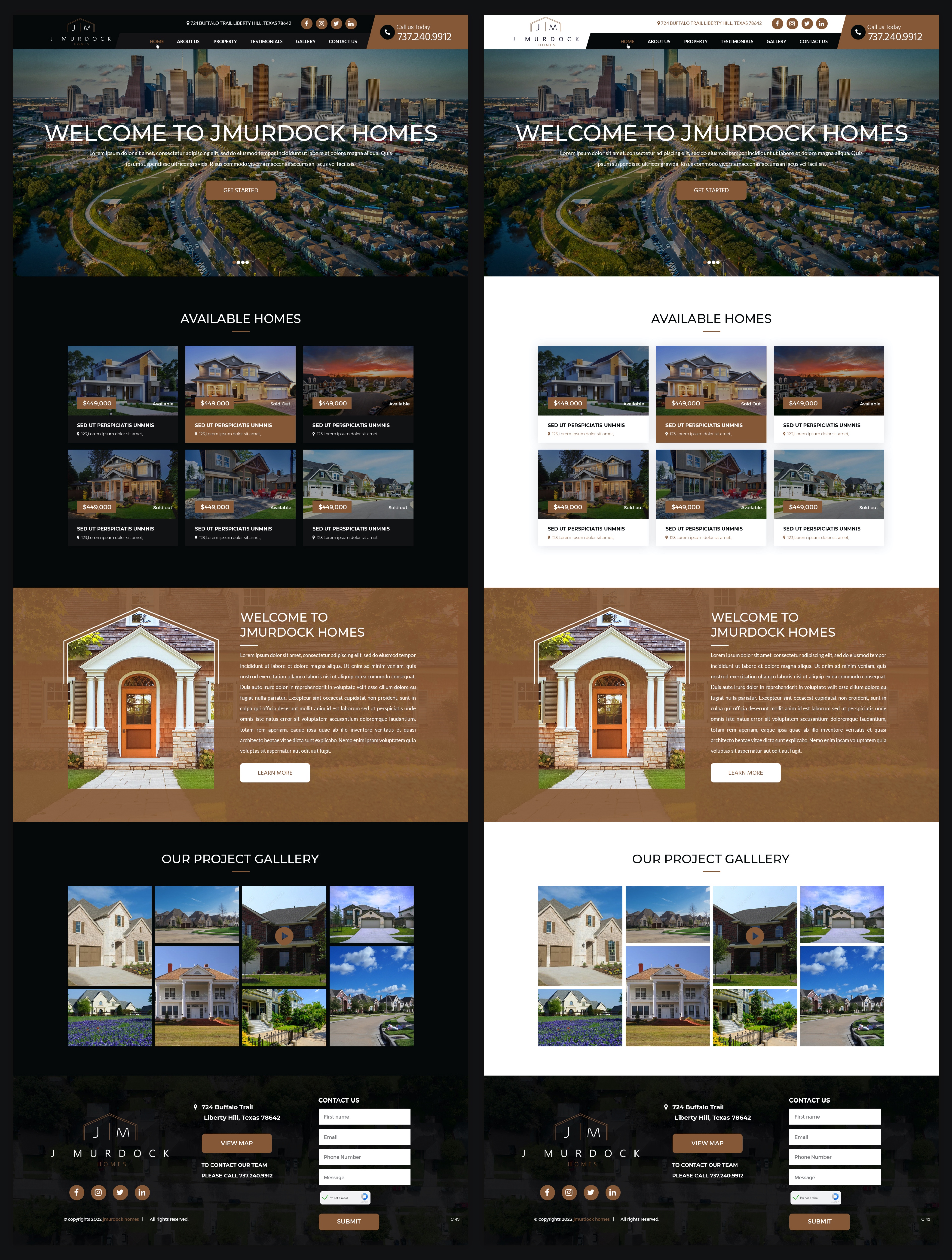 Web Design by pb for J Murdock Homes | Design #28275644