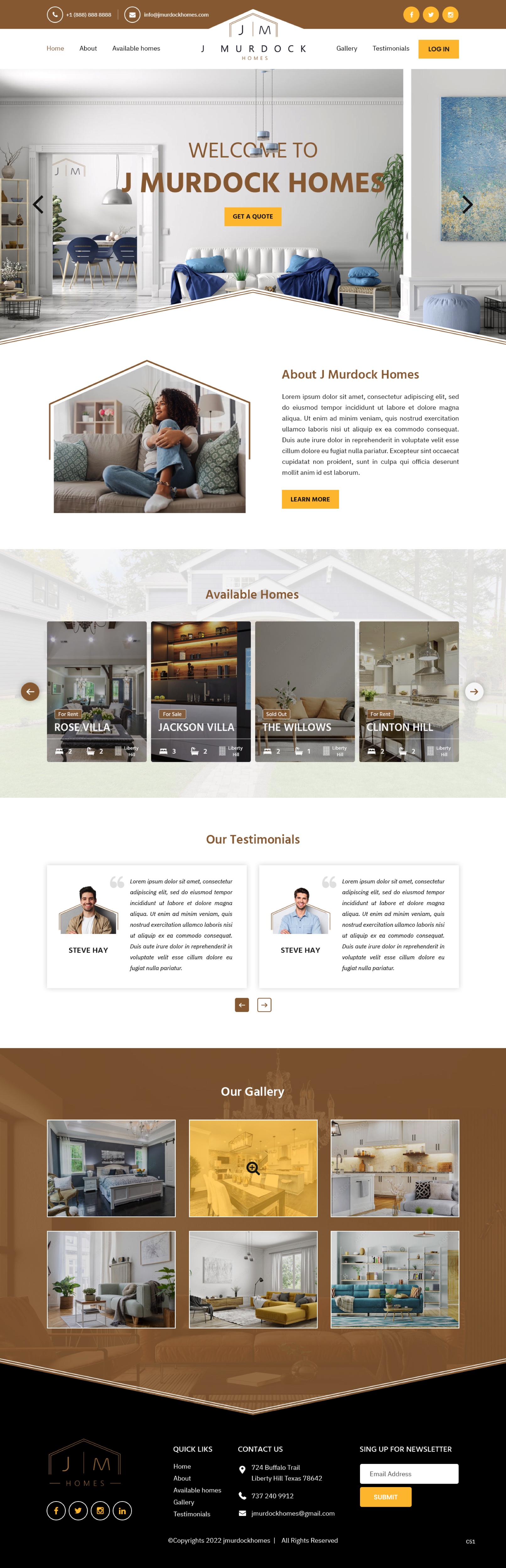 Web Design by pb for J Murdock Homes | Design #28275651