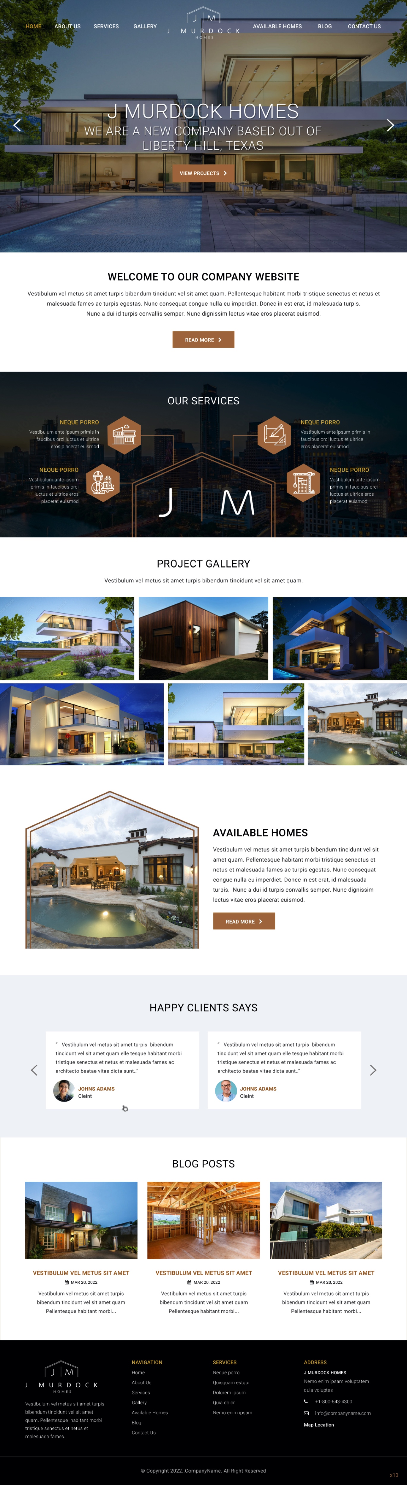 Web Design by pb for J Murdock Homes | Design: #28275653