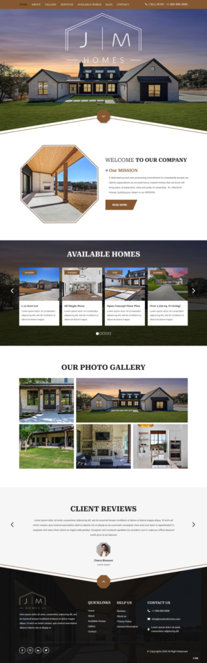 Web Design by pb for J Murdock Homes | Design: #28311052