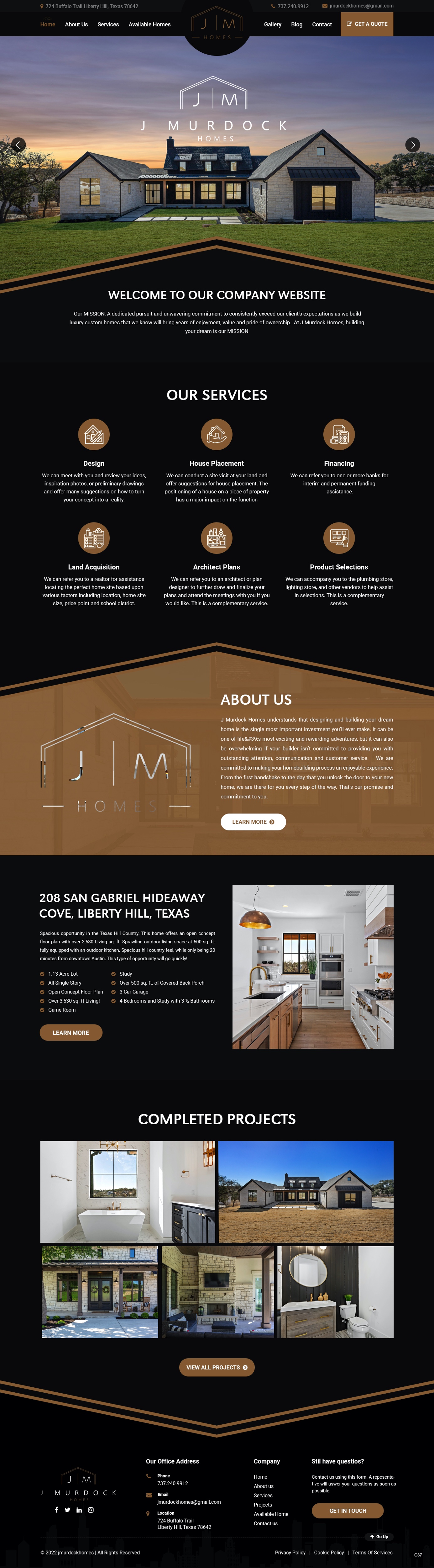 Web Design by pb for J Murdock Homes | Design #28311056