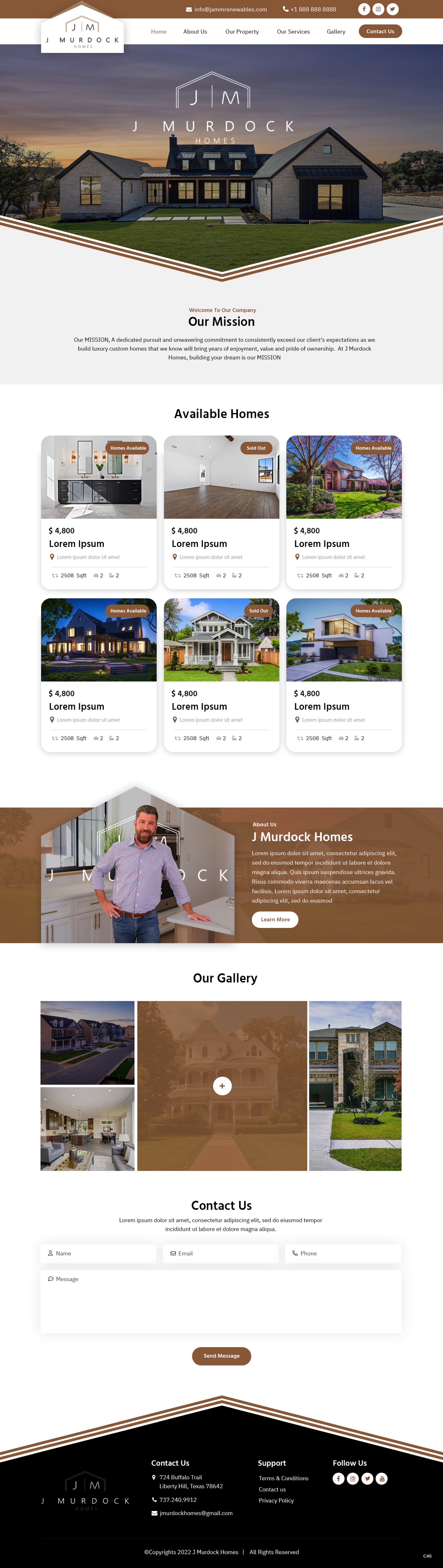 Web Design by pb for J Murdock Homes | Design #28311063