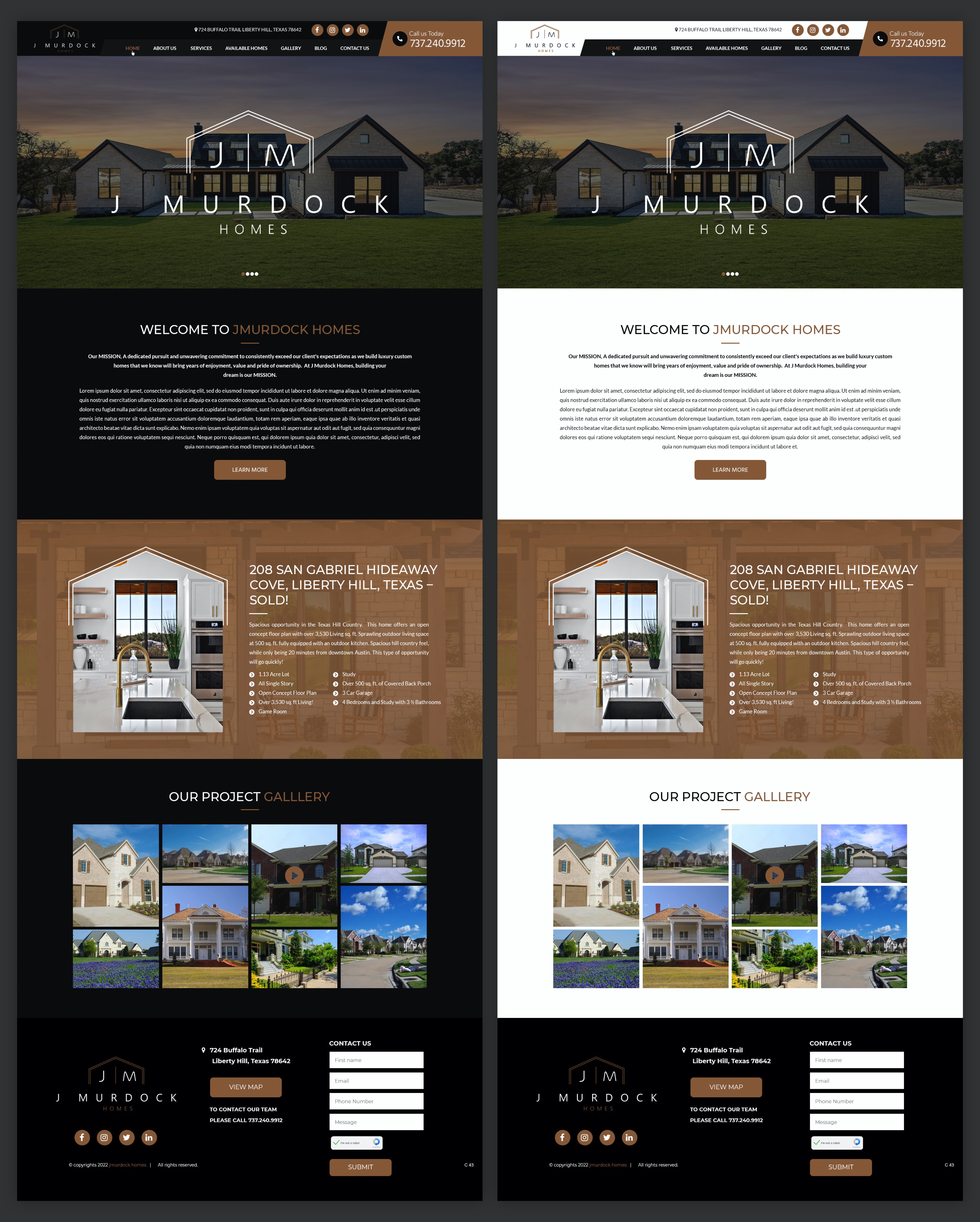 Web Design by pb for J Murdock Homes | Design #28311064