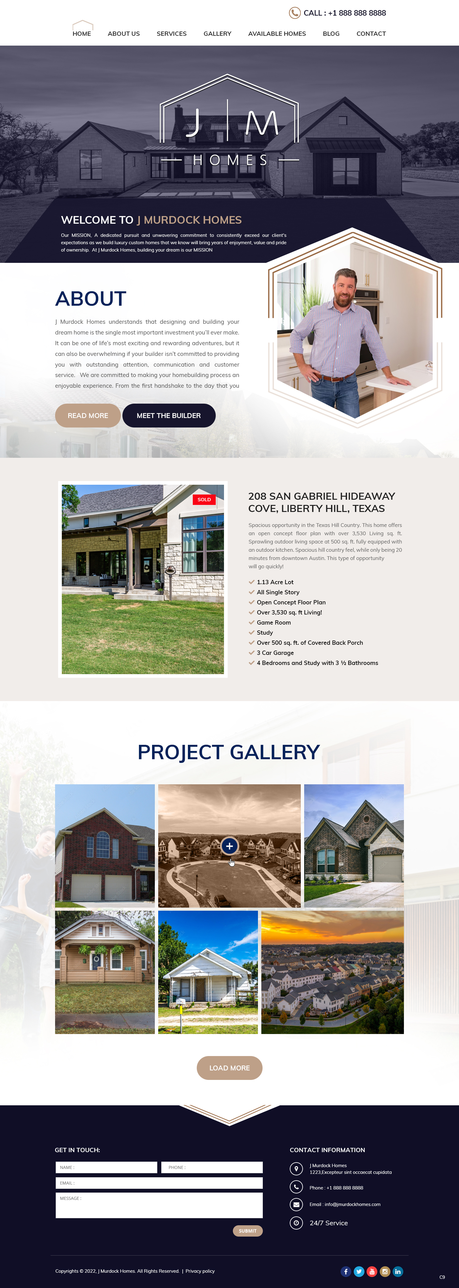 Diseño Web por pb para J Murdock Homes | Diseño #28312400
