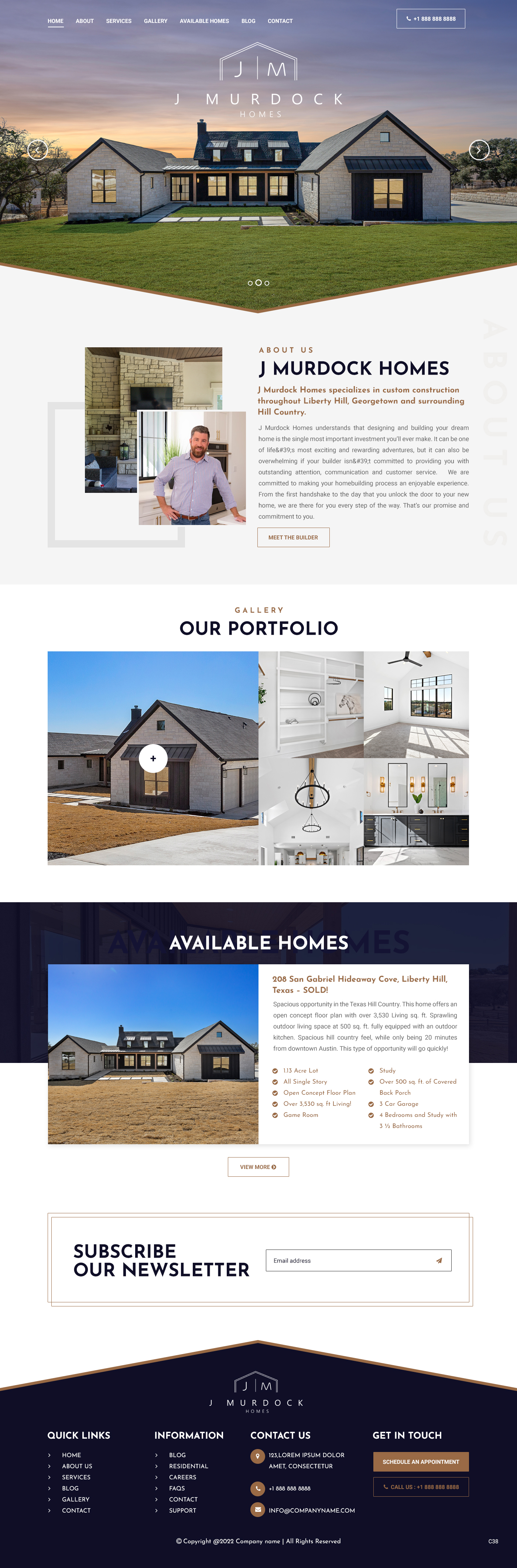 Diseño Web por pb para J Murdock Homes | Diseño #28312401