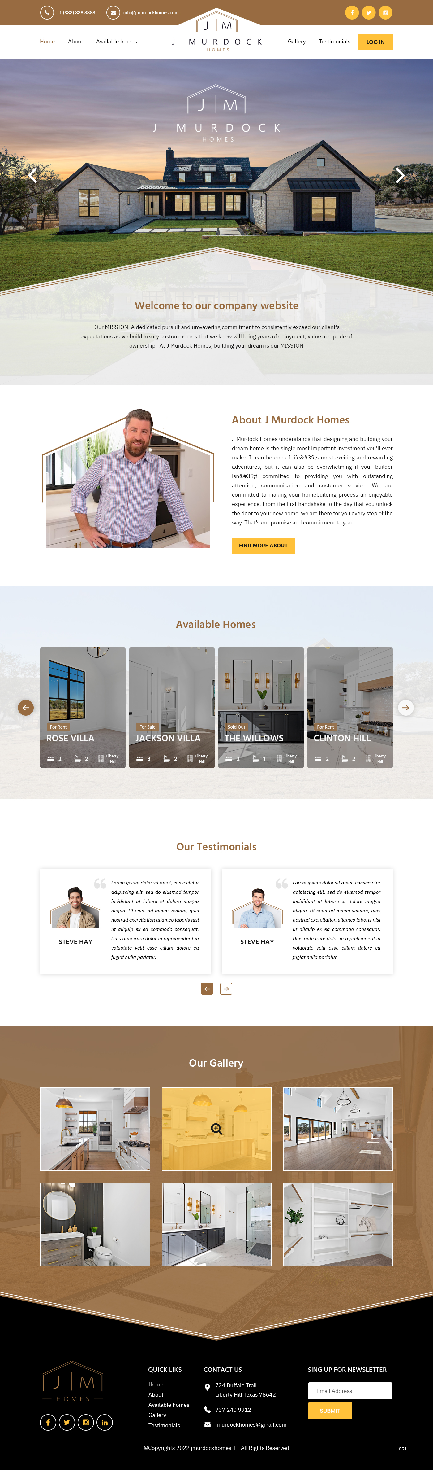 Web Design by pb for J Murdock Homes | Design #28312411