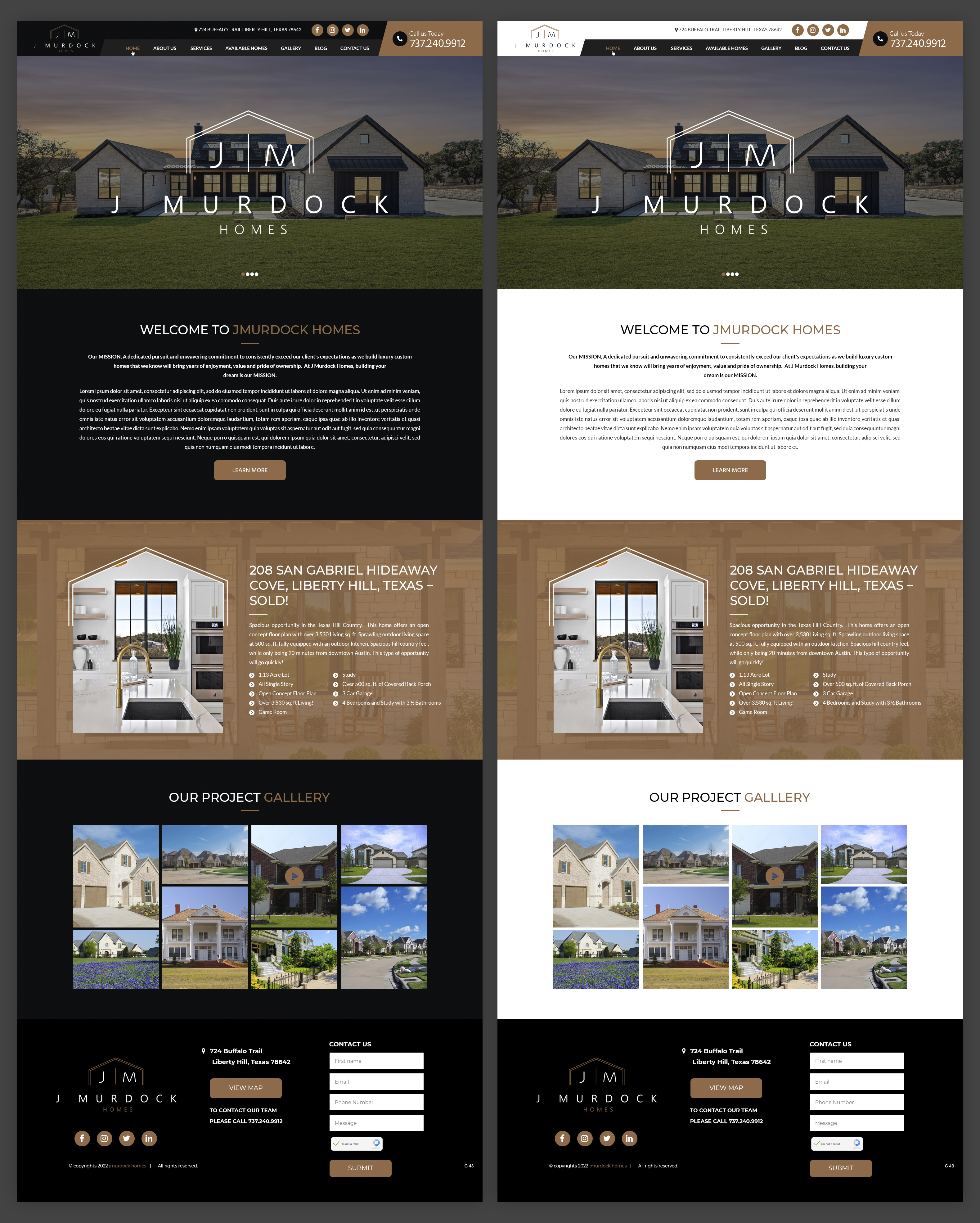 Web Design by pb for J Murdock Homes | Design #28312412