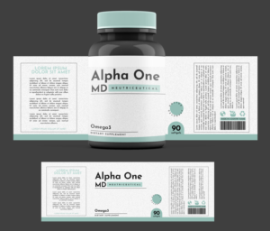 Create the ONLY Supplement line for Male Entrepreneurs! (Alpha One MD) | Etikett-Design von Graphic Storm