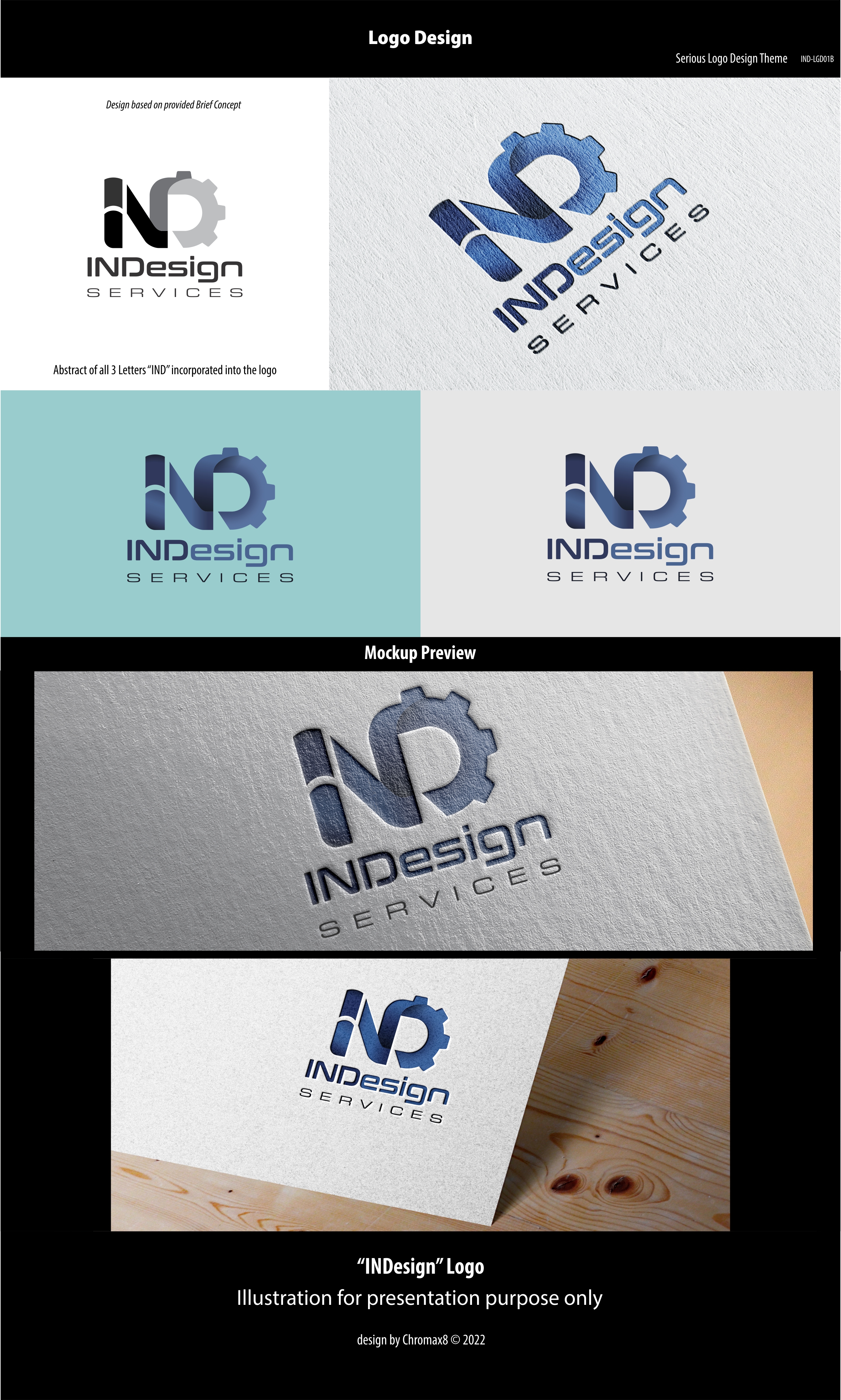 Logo Design by Chromax8 for INDesign Services | Design #28300202