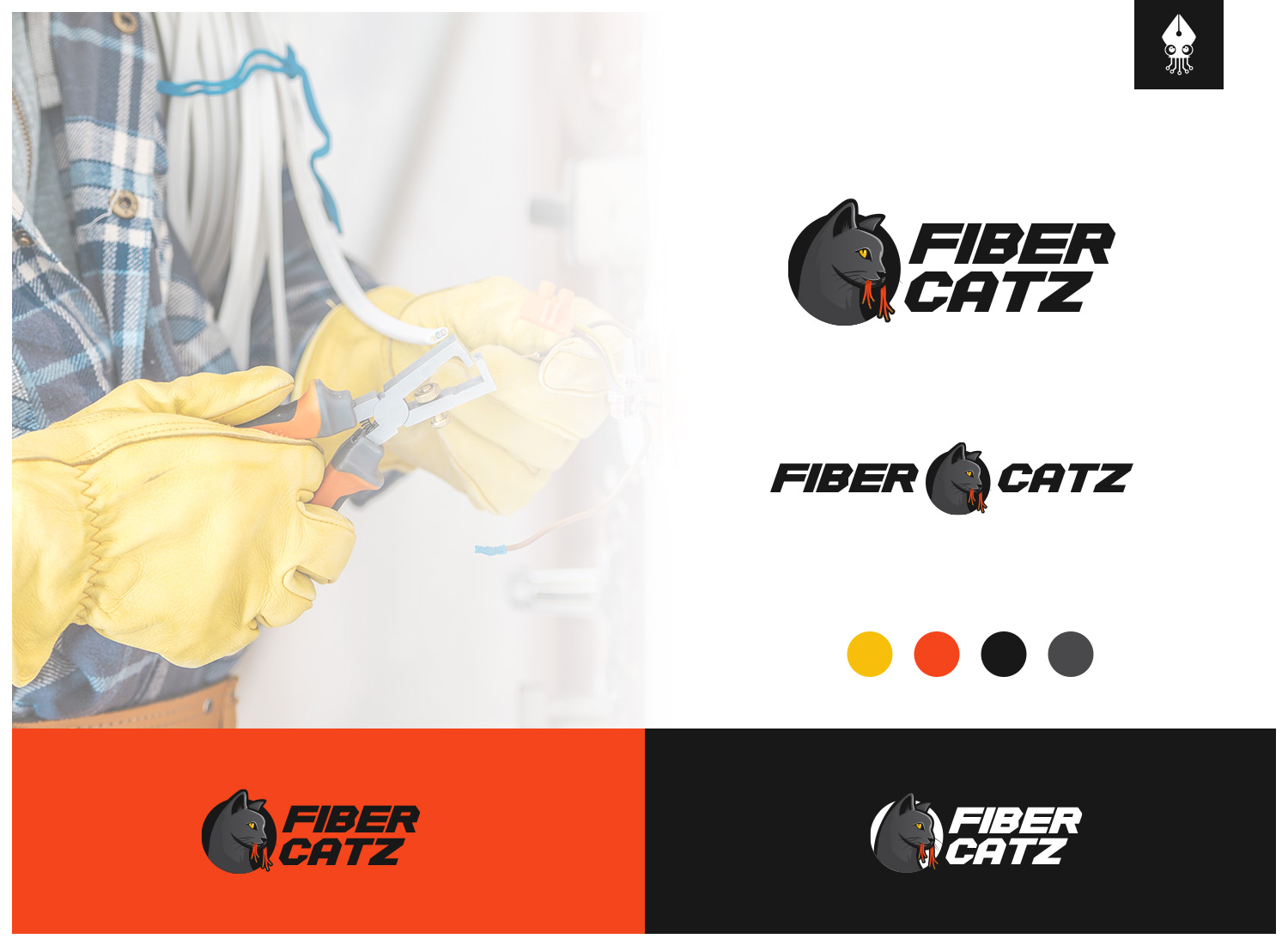 Diseño de Logo por mngkw para Fiber Catz | Diseño #28296792